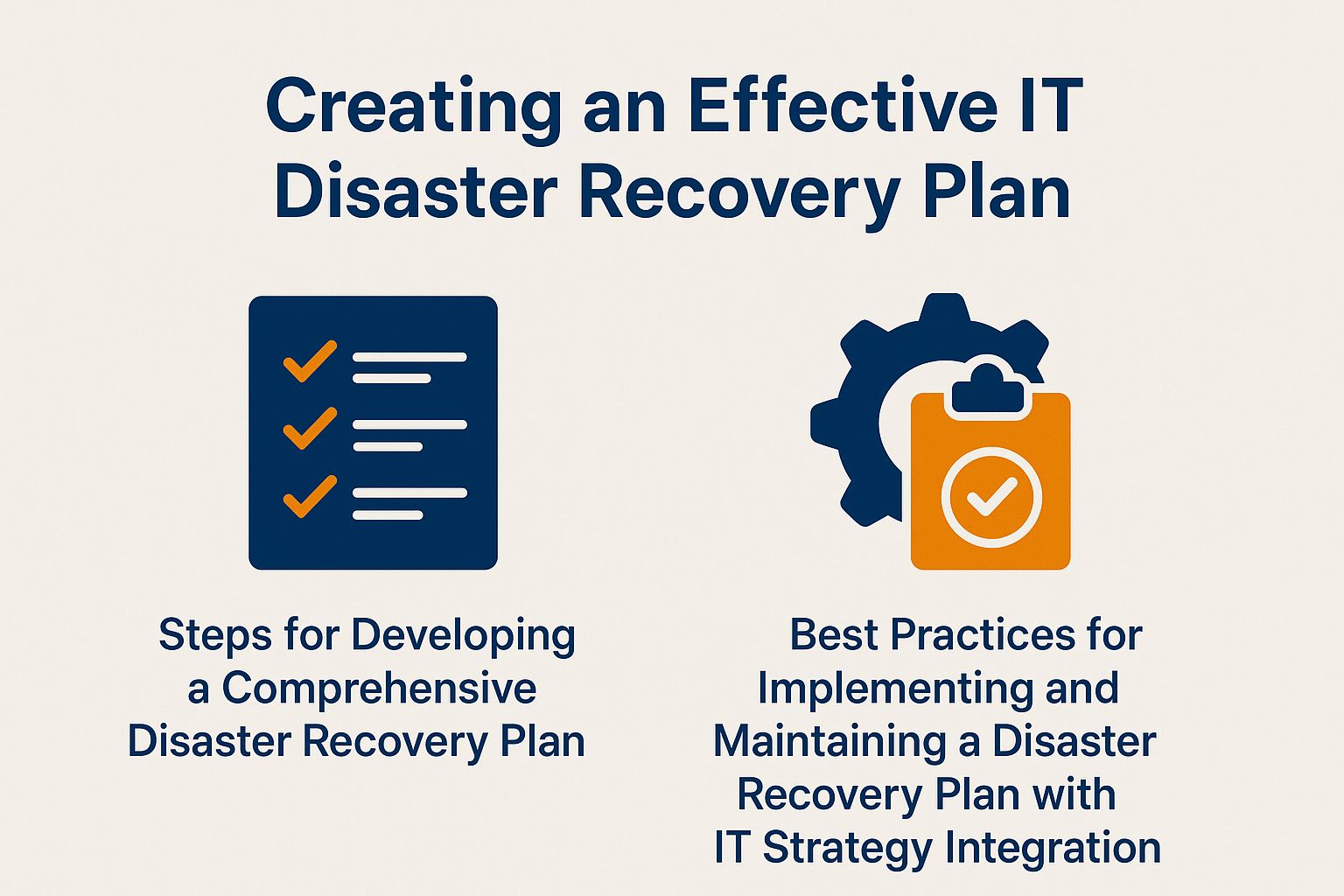 Creating an Effective IT Disaster Recovery Plan